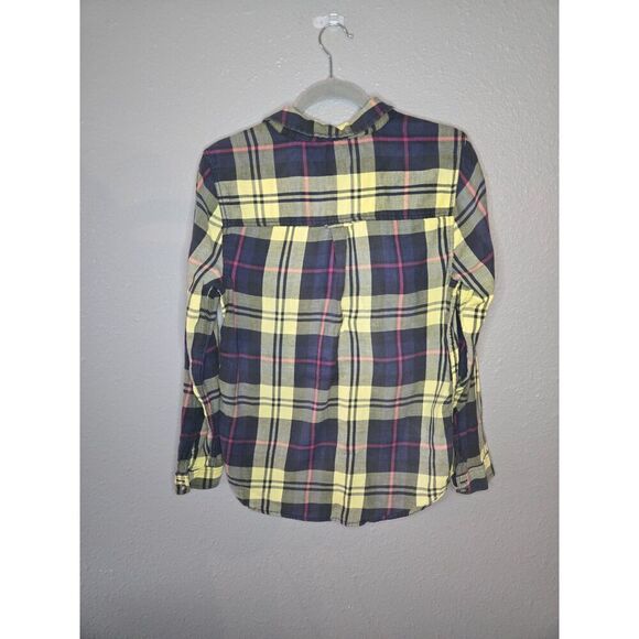 American Eagle Women's Cotton Flannel Button Down Long Sleeve Shirt Size Medium - Picture 2 of 6